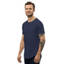 "The infielder" New curved hem solid t-shirt.