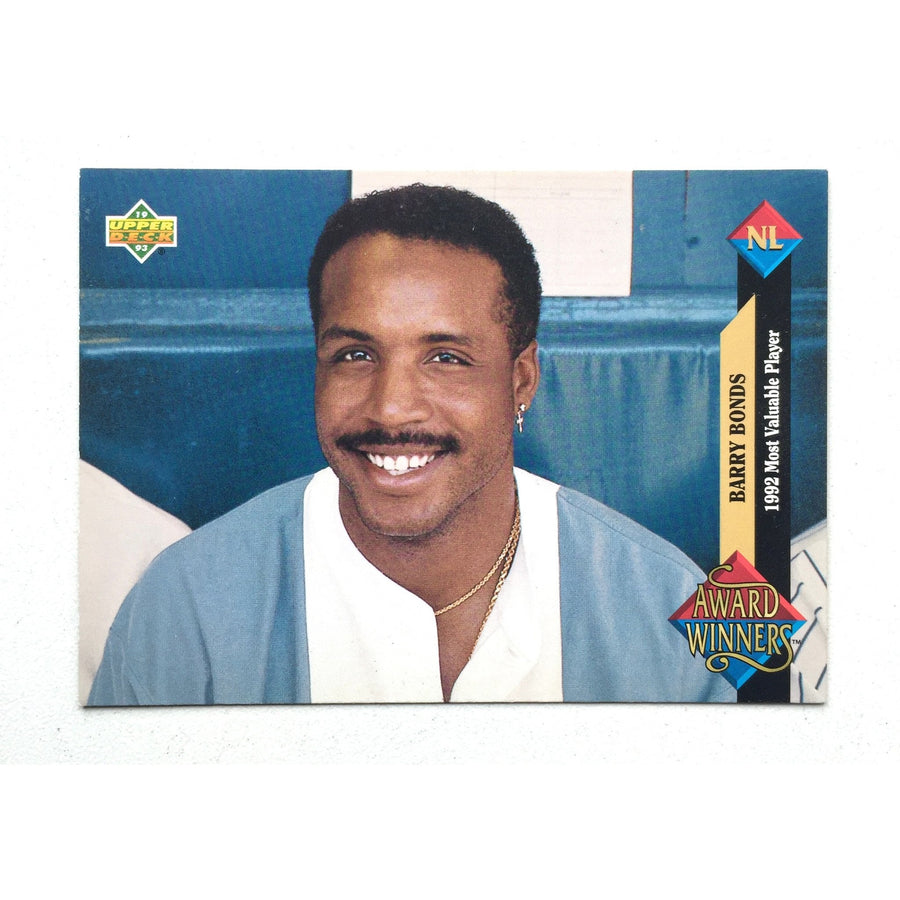 Barry Bonds 1992 Rated Rookie Fleer card