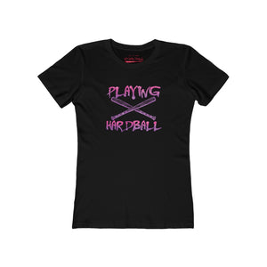Women's playing hardball t-shirt