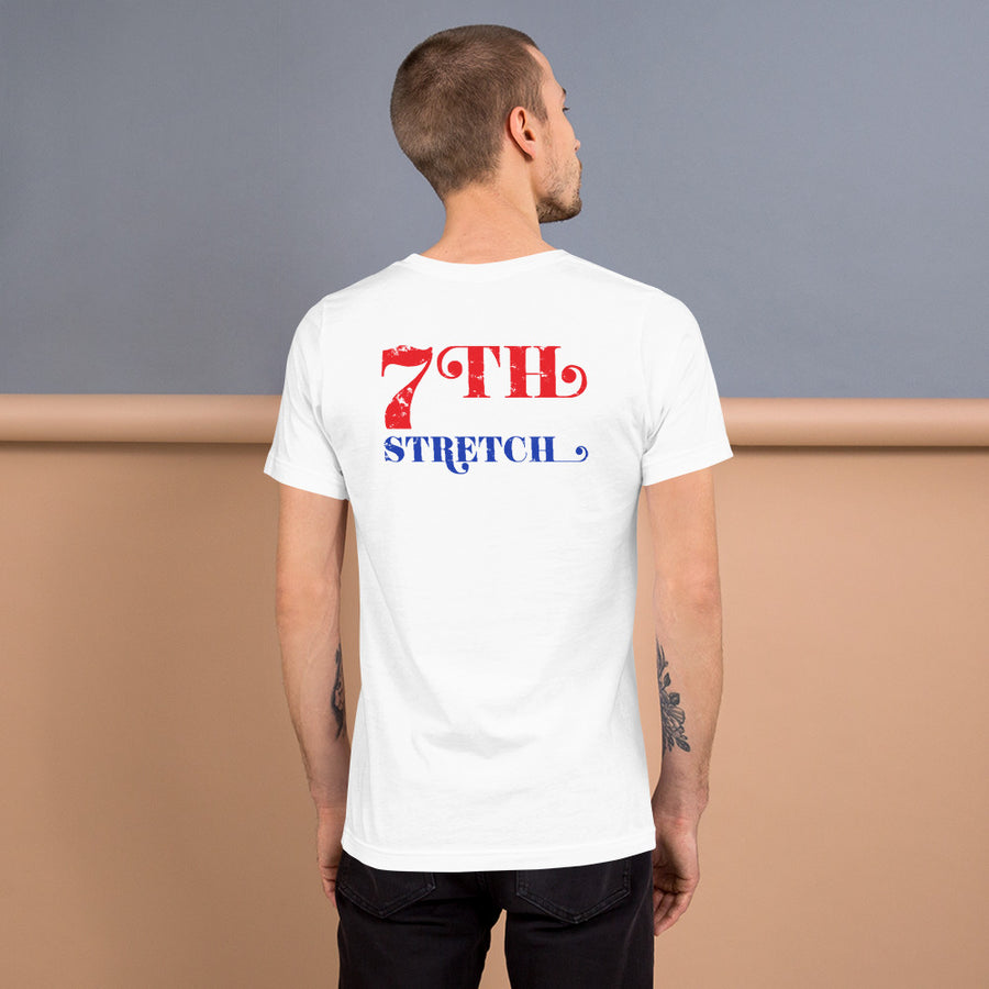 7th Vintage logo t-shirt with back hit